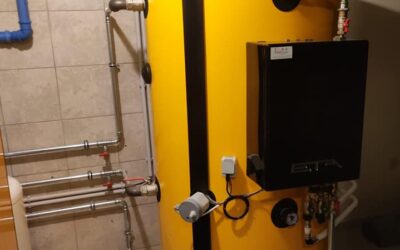 Installation einer modernen Pelletsheizung von ETA in Ambach